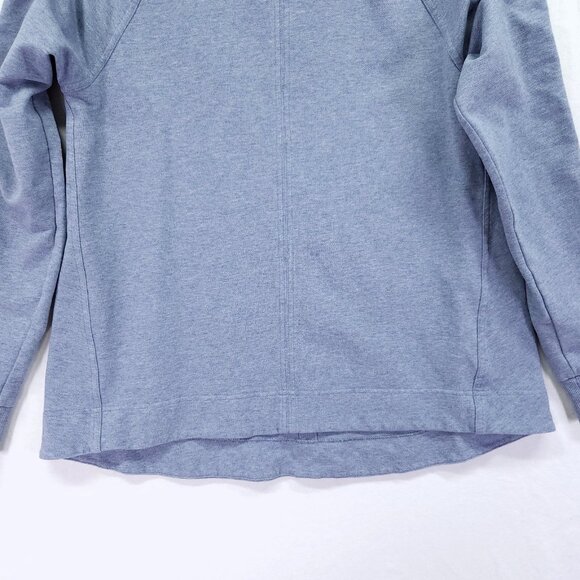 Athleta Sweatshirt Womens Small Farallon Swing Blue Heather Pullover Sweater - Picture 10 of 13